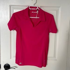 Hot pink adidas golf tee